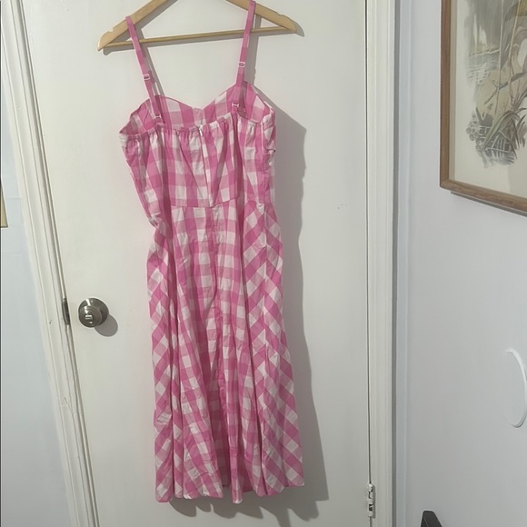 Pink and White Plaid Dress Barbie Movie - Picture 4 of 6